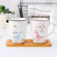 一家三口漱口杯卡通可爱刷牙杯套装情侣一对家用牙刷杯创意洗漱杯 三维工匠 矮款牙膏杯带盖