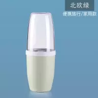 刷牙杯旅行洗漱口杯子创意韩国牙缸简约家用牙膏牙刷盒便携式套装 三维工匠 北欧绿洗漱杯