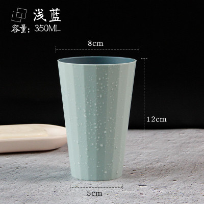 家用简约漱口杯网红款创意牙缸套装旅行情侣一对刷牙杯洗漱杯水杯 三维工匠 (三只装)粉色+白色+浅蓝色