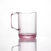 日本漱口杯情侣家用牙缸卫浴创意刷牙杯成人儿童洗漱杯子 三维工匠 透明
