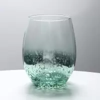 ins风透明漱口杯玻璃杯牙刷杯洗漱杯家用牙缸刷牙杯  三维工匠 星空绿 (单个无赠品)