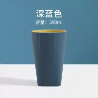 创意洗漱口杯女家用刷牙杯子套装韩国简约可爱情侣一对牙缸牙刷杯 三维工匠 浅蓝色+藕粉色洗漱杯