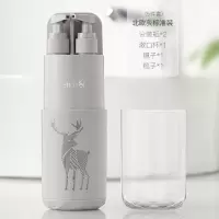 旅行洗漱杯套装便携式男士出差牙刷杯多功能洗护收纳盒漱口杯女 三维工匠 活力蓝豪华装
