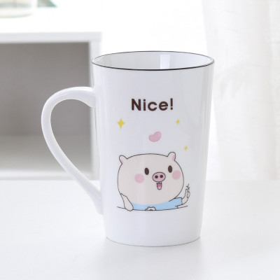 漱口杯陶瓷情侣刷牙杯一对创意洗漱杯子套装牙刷杯卡通可爱家用 三维工匠 It'sbeaufifull蓝猪