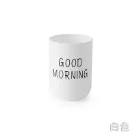 创意简约家用洗漱口杯刷牙杯子情侣套装欧式女牙刷杯可爱塑料水杯 三维工匠 黑色洗漱杯