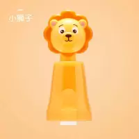 儿童漱口杯卡通可爱挂壁婴幼儿牙刷软毛宝宝刷牙杯男女孩杯子 三维工匠 狮子杯洗漱杯