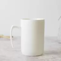 洗漱口杯套装简约创意陶瓷家用牙刷杯情侣刷牙杯子一对北欧牙缸杯 三维工匠 全把亚光黑(单杯)洗漱杯