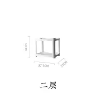 家用卫生间置物架浴室收纳架多层落地式厕所储物架洗漱台塑料角架 三维工匠 五层