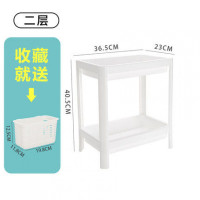 浴室放洗浴用品的的架子置物架卫生间洗漱洗发水沐浴露收纳落地 三维工匠 3层(送小收纳筐)储物架