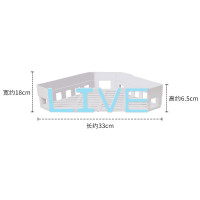 浴室置物架免打孔卫生间吸盘肥皂架洗手间吸壁式三角壁挂收纳架子 三维工匠 三角白色:live(1个)