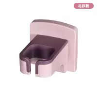 吹风机置物架免打孔卫生间浴室免钉壁挂式厕所收纳架子收纳MC 三维工匠 北欧白-2个装浴室置物架