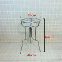 脸盆架老式盆架农村洗脸盆架子家用卫生间浴室三角落地盆架置物架 三维工匠 盆圈高64cm普通无毛巾架储物架