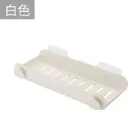 创意卫生间浴室置物架吸盘壁挂墙上免打孔洗漱台收纳架厕所三角架 三维工匠 直角白色