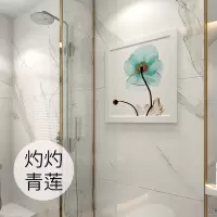 浴室壁画放衣服柜卫生间免打孔浴巾架置物架挂架毛巾收纳架壁挂式 三维工匠 [清凉海岛]收藏加购多送一个贴片储物架
