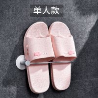 浴室拖鞋架免打孔壁挂卫生间毛巾置物架厕所墙上沥水鞋架收纳 三维工匠 组合款[单人+双人]储物架