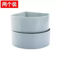 置物架壁挂免打孔厨房浴室卫生间洗手间拐角三角塑料收纳架 2个装 三维工匠 三角北欧粉色(2个装)浴室置物架