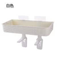 免打孔浴室置物架壁挂卫生间用品吸壁式厕所马桶塑料收纳架 三维工匠 灰蓝色