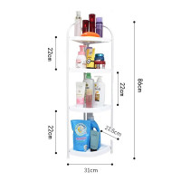 浴室置物架卫生间三角落地角架卫浴洗手间墙角多层收纳储物架 三维工匠