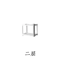加厚浴室置物架落地多层厨房调料架子卫生间卧室客厅缝隙夹缝收纳 三维工匠 五层白色