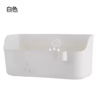 免打孔卫生间置物架 壁挂式家用浴室用品洗漱台墙上收纳架 三维工匠 透明灰储物架