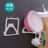 脸盆收纳架盆子盆架卫生间置物架浴室洗脸盆架子免打孔壁挂脸盆架 三维工匠 [1只装]白色·塑料款储物架