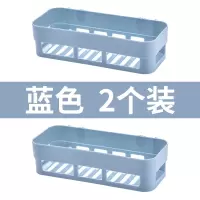 卫生间置物架壁挂浴室置物架吸壁式厕所收纳吸盘三角免打孔收纳架 三维工匠 白色方形[两个装]