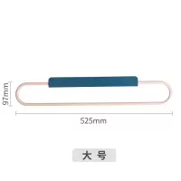 毛巾架免打孔卫生间毛巾杆浴巾架浴室挂架洗手间北欧简约置物架 三维工匠 白蓝色大号浴室置物架