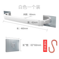 浴室放拖鞋架壁挂免打孔卫生间毛巾置物架厕所墙上收纳架沥水鞋架 三维工匠 粉色2个装[送4挂钩颜色随机].储物架