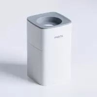 挤牙膏器全自动挤压壁挂式牙刷套装懒人家用手动免打孔置物架 三维工匠 灰白[创意防尘盖设计]