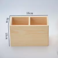 实木笔筒办公用品桌面化妆刷收纳盒创意时尚多功能学生文具盒木质 三维工匠 单筒
