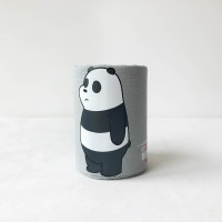 创意时尚笔筒韩国小清新学生办公多功能桌面收纳盒可爱裸熊笔筒 三维工匠 动物-天蓝色