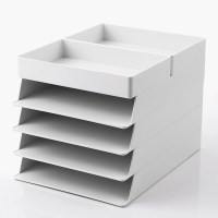 北欧ins笔筒桌面收纳盒创意可爱笔架学生书桌文具用品个性笔桶女 三维工匠 笔筒-雅典白