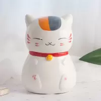 猫咪老师不可取存钱罐大人家用只进不出创意抖音网红儿童陶瓷储蓄 三维工匠 大-笑脸猫咪-可进可出-礼盒装储蓄罐