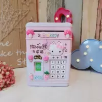 儿童智能指纹密码箱女童储蓄罐创意可爱生日存钱箱 三维工匠 叮当充电豪华版