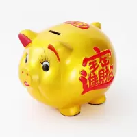 大金猪存钱罐十二生肖储钱罐成人储蓄罐大号特大号超大巨型猪 三维工匠 28号存35000硬币单个超大号金猪