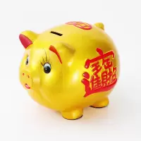 大金猪存钱罐十二生肖储钱罐成人储蓄罐大号特大号超大巨型猪 三维工匠 20号送20号[两只同款]