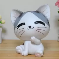 可爱小猫咪存钱罐创意大号家居装饰摆件儿童女孩成人储蓄罐储钱罐 三维工匠 乖乖