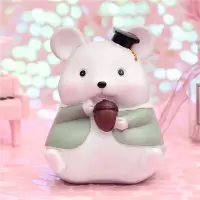 创意老鼠存钱罐大人用鼠年生肖摆件可爱儿童储蓄罐女小储钱罐 三维工匠 灰色小鼠-大号12.5*10.5*20cm