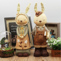 热卖日本杂货情侣套装存钱罐树脂储蓄罐大中小号工艺品摆件 三维工匠 miss男款台灯