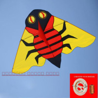 潍坊风筝 蜜蜂大蜂风筝 微风易飞大型 成人正品创意 三维工匠 王侉子大蜜蜂+400米线22cm白轮