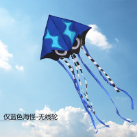 斑点章鱼风筝海怪风筝潍坊风筝风筝易飞长尾风筝线轮儿童卡通创意 三维工匠 26cm白轴承轮+700米3股线(只要线轮)