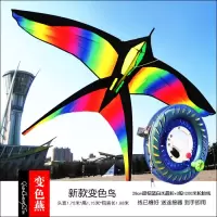 潍坊彩虹鸟变色燕微风易飞燕子成人儿童新手初学者风筝创意 三维工匠