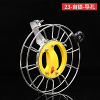 三维工匠2020年新款风筝线轮不锈钢防倒转成型带刹车大轴承手握轮创意 三维 25-自锁-360度出线器+3股轮胎线1