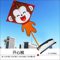 潍坊风筝新款风筝金猴小猴美猴王儿童卡通风筝线轮微风易飞T102创意 三维工匠 美猴王[不含线轮]