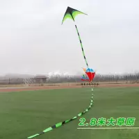 潍坊风筝大原风筝成型三角长尾风筝微风儿童小型易飞创意 三维工匠 小号风筝+5米尾巴