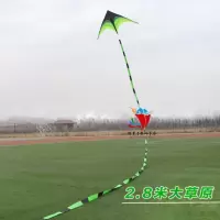 潍坊风筝大原风筝成型三角长尾风筝微风儿童小型易飞创意 三维工匠 中号风筝+10米尾巴+18轮300米线