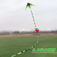 潍坊风筝大原风筝成型三角长尾风筝微风儿童小型易飞创意 三维工匠 中号风筝+30米尾巴+22轮500米线