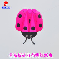 成大人软体风筝瓢虫易飞潍坊新款大型3d立体小钢炮风筝创意 三维工匠 骨灰版硅胶布绿色瓢虫(仅风筝)