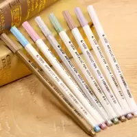 创意手工diy粘贴式影集配件 相册用笔 油漆笔金属笔 8支 三维工匠