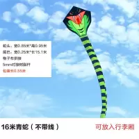 风筝儿童成型微风易飞大特大青蛇卡通初学者龙形风筝创意 三维工匠 48米青蛇+26轮3号1000米专业线